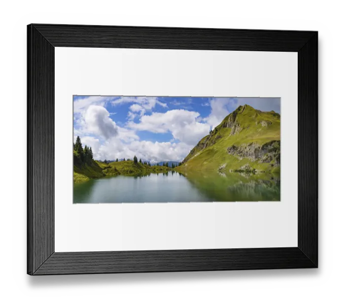 Framed Print : Seealpsee and Seekoepfle, 1919m Framed Print : Seealpsee and Seekoepfle, 1919m