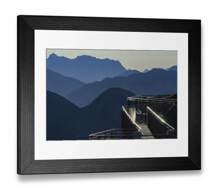 Framed Print : Sunrise, Nordwandsteig on the Nebelhorn