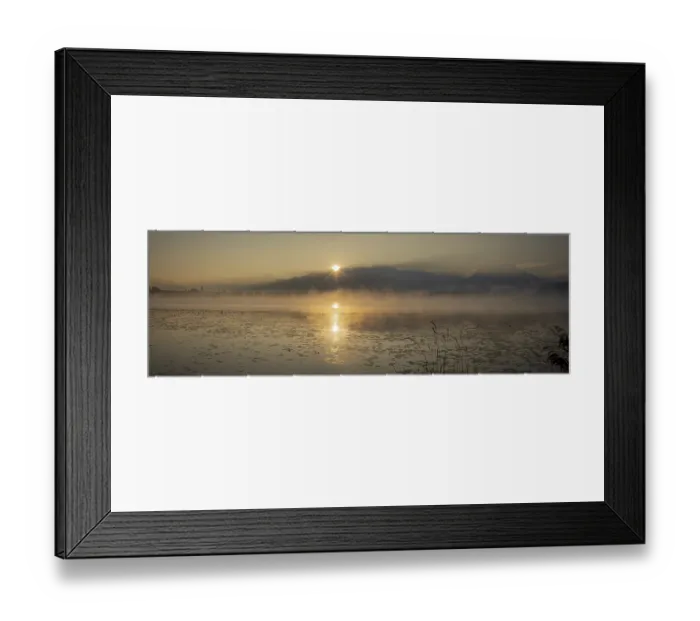 Framed Print : Sunrise at Lake Hopfensee near Fuessen