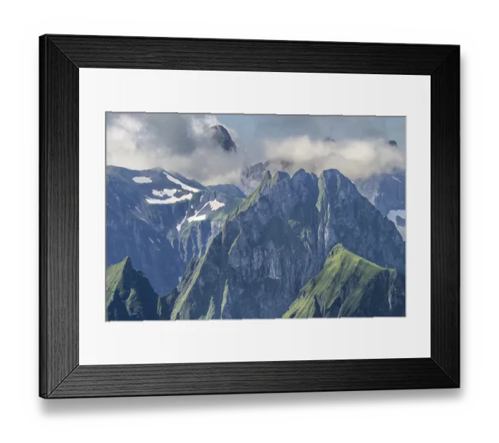 Framed Print : Mountain panorama from the Nebelhorn Framed Print : Mountain panorama from the Nebelhorn
