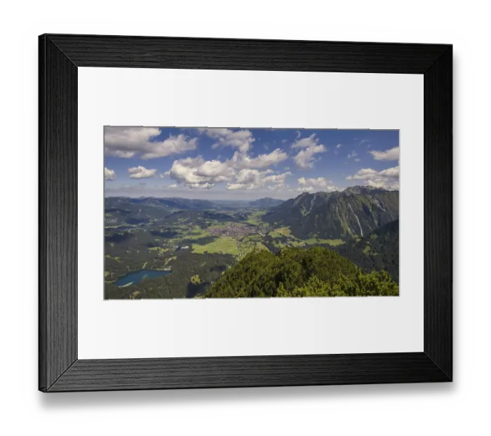 Framed Print : Panorama from Himmelschrofen, 1790m Framed Print : Panorama from Himmelschrofen, 1790m