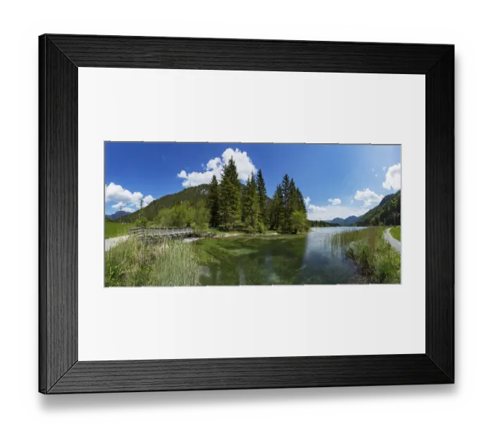 Framed Print : Mountain lake, Pillersee, Sankt Ulrich am Pillersee