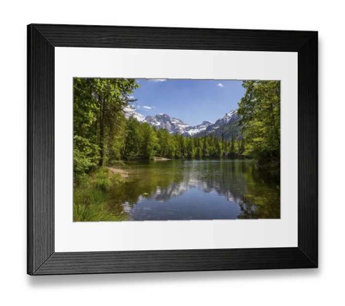 Framed Print : Kleiner Oedsee, Gruenau im Almtal