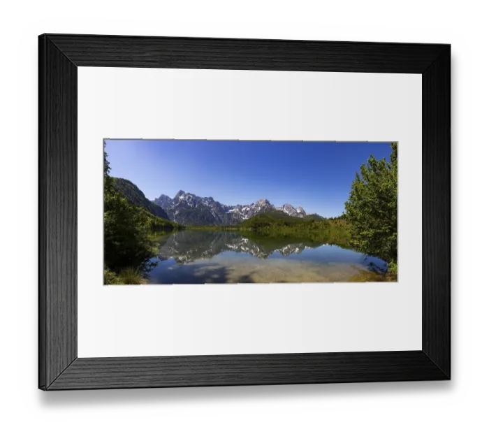 Framed Print : Almsee, Gruenau im Almtal, Totes Gebirge