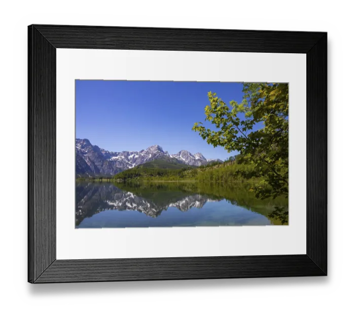 Framed Print : Almsee, Gruenau im Almtal, Totes Gebirge Framed Print : Almsee, Gruenau im Almtal, Totes Gebirge