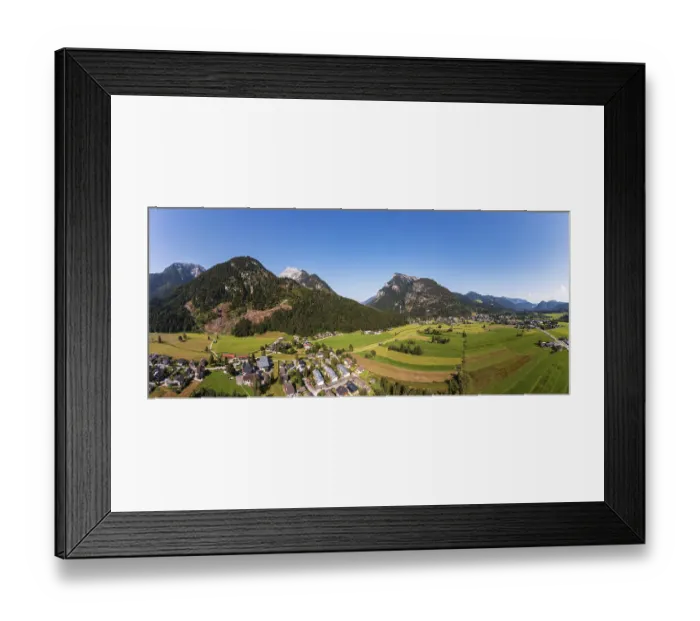 Framed Print : Drone image, view of Sankt Martin bei Lofer and Lofer Framed Print : Drone image, view of Sankt Martin bei Lofer and Lofer
