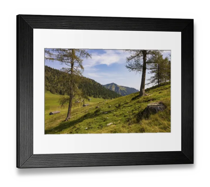 Framed Print : Alpbichlalm, Osterhorn group, Salzkammergut