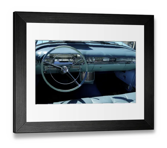 Framed Print : 1957 Cockpit Cadillac at a Classic Car Show in Belvidere Framed Print : 1957 Cockpit Cadillac at a Classic Car Show in Belvidere