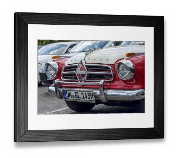 Framed Print : Vintage Borgward Isabella Coupe