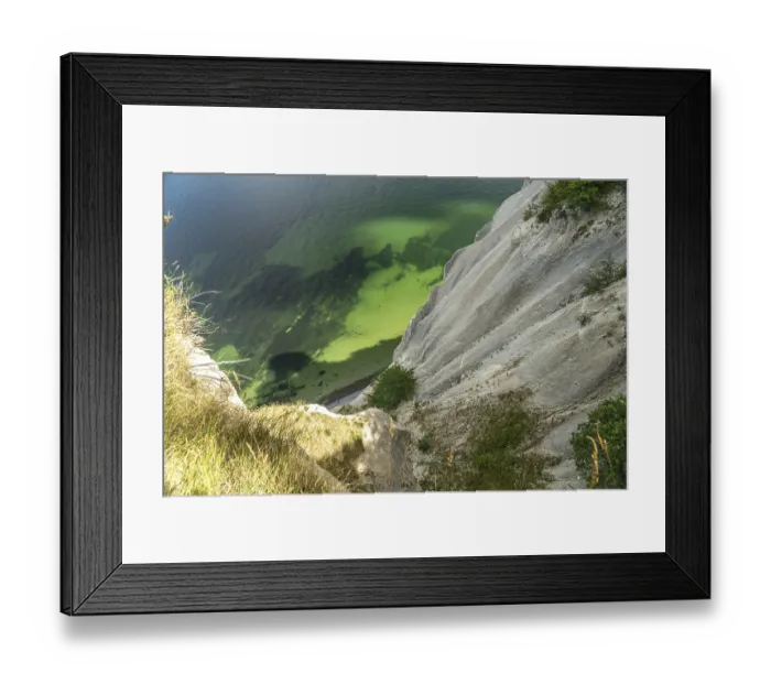 Framed Print : Cliffs and chalk cliffs Mons Klint Framed Print : Cliffs and chalk cliffs Mons Klint