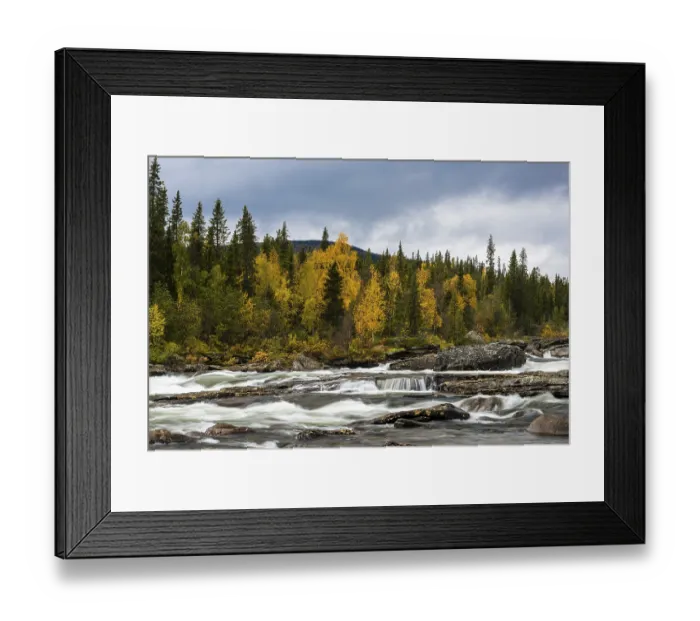 Framed Print : Rapids of Gamajahka, rivers, Kvikkjokk Framed Print : Rapids of Gamajahka, rivers, Kvikkjokk