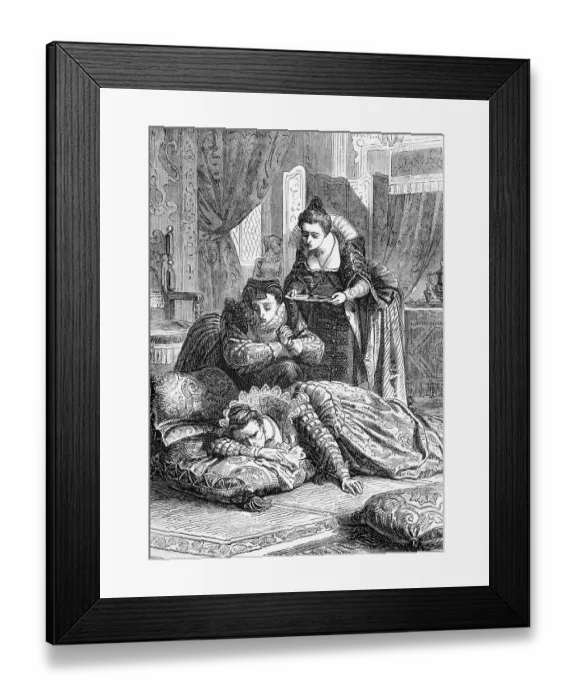 Framed Print : After the death of Catherine Howard