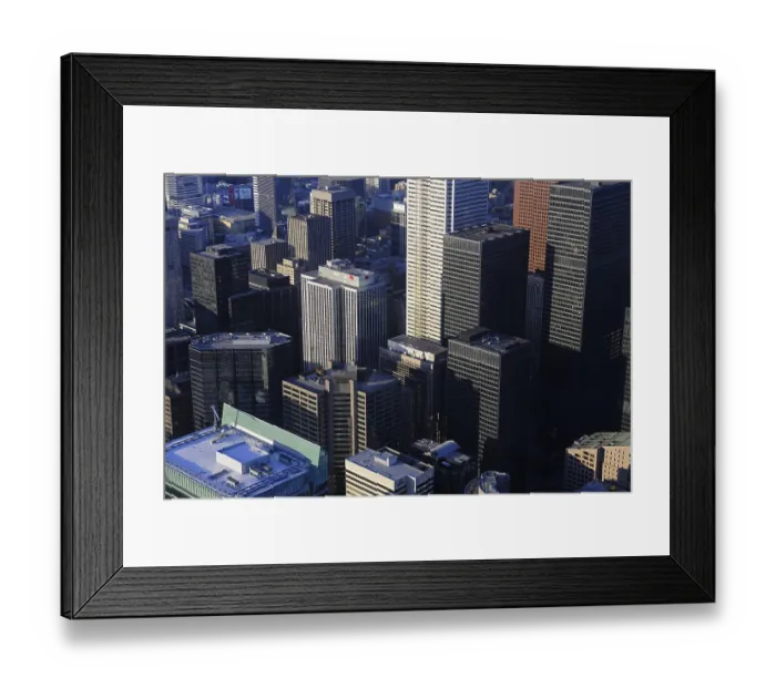 Framed Print : City view from the top of the CN-Tower
