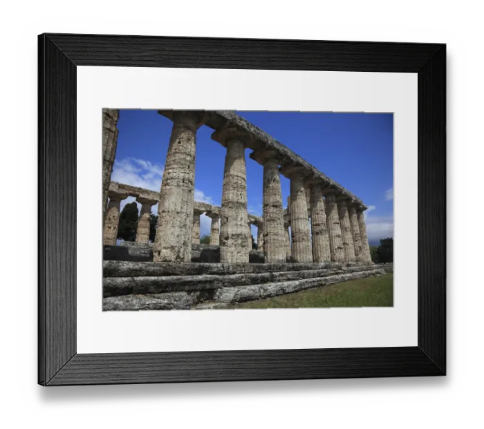 Framed Print : The Athenaion, Temple of Ceres or Temple of Athena in Paestum