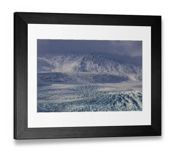 Framed Print : Glacier, crevasses, glacier tongue Framed Print : Glacier, crevasses, glacier tongue