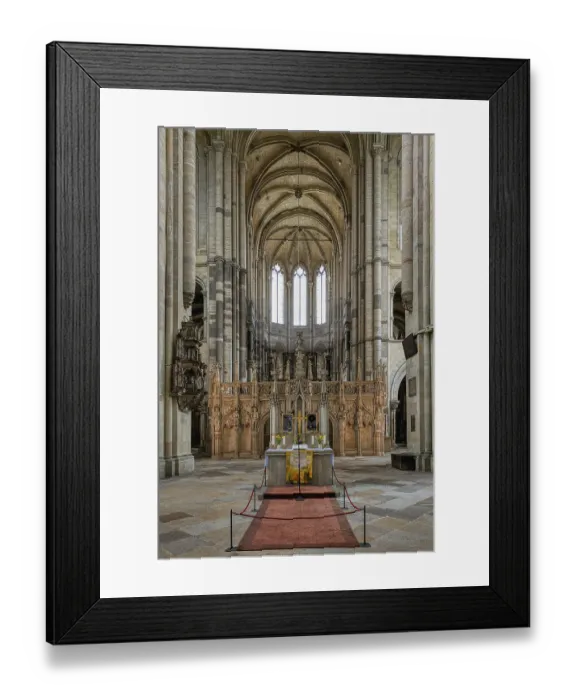 Framed Print : Magdeburg cathedral, Altar and stone rood screen Framed Print : Magdeburg cathedral, Altar and stone rood screen
