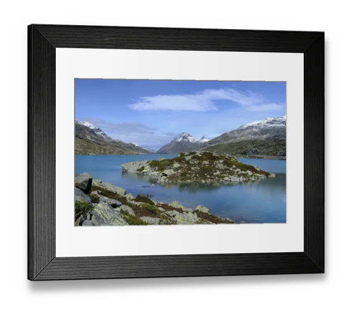 Framed Print : Lago Bianco on the Bernina Pass