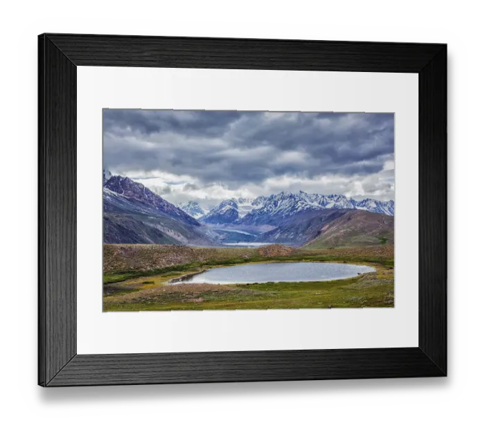 Framed Print : Small mountain lake in Himalayas