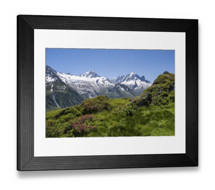 Framed Print : View from Aiguillette de Poisettes Framed Print : View from Aiguillette de Poisettes