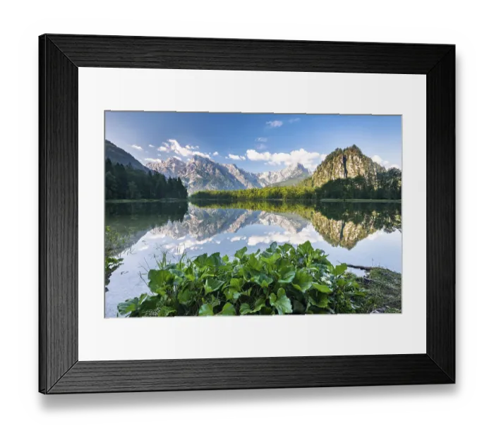 Framed Print : Almsee with reflection, Totes Gebirge Framed Print : Almsee with reflection, Totes Gebirge