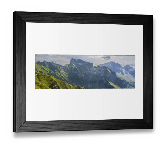 Framed Print : Mountain panorama from Laufbacher-Eckweg to Schneck Framed Print : Mountain panorama from Laufbacher-Eckweg to Schneck