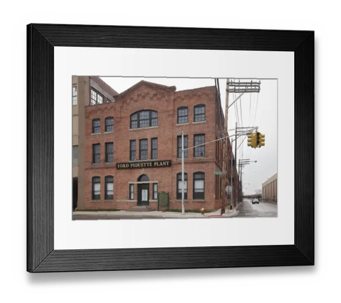 Framed Print : The Ford Piquette Avenue Plant Framed Print : The Ford Piquette Avenue Plant