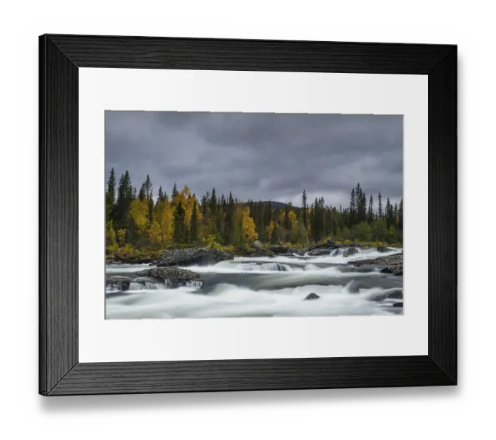 Framed Print : Rapids of Gamajahka, rivers, Kvikkjokk Framed Print : Rapids of Gamajahka, rivers, Kvikkjokk