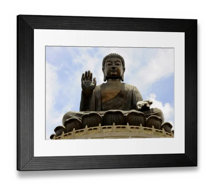 Framed Print : Tian Tan Buddha or Big Buddha statue
