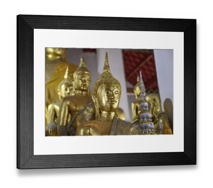 Framed Print : Buddha statues in Wat Arun, Temple of Dawn