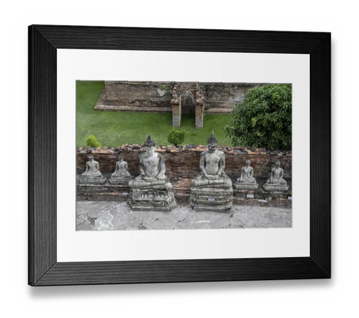 Framed Print : Buddha statues in Wat Yai Chai Mongkhon Framed Print : Buddha statues in Wat Yai Chai Mongkhon