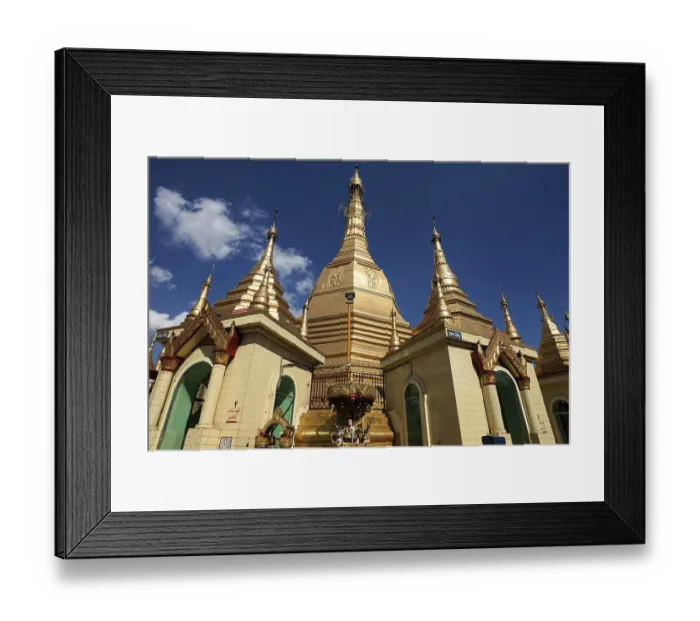 Framed Print : Sule Pagoda, Yangon, Myanmar, Asia