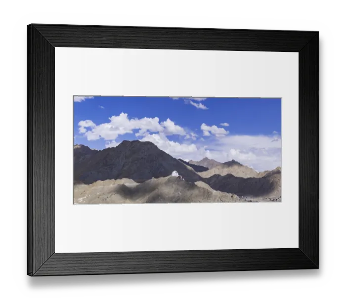 Framed Print : The Namgyal Tsemo Gompa monastery on Tsenmo Hill