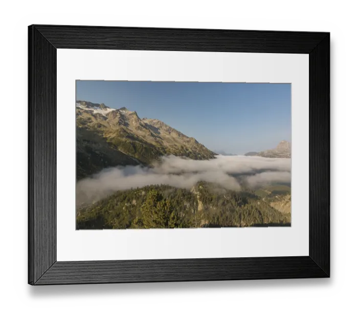 Framed Print : View from the Sustenpass High Alpine Road