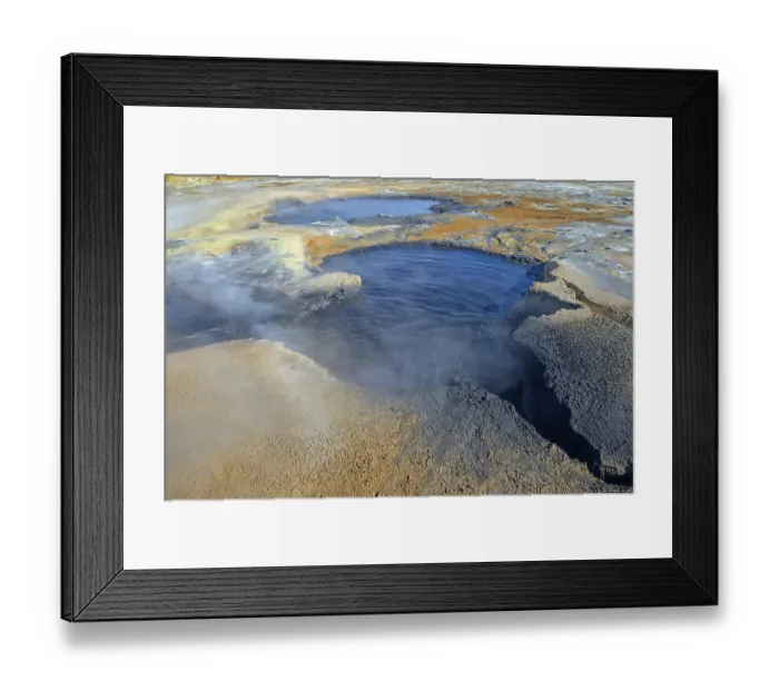 Framed Print : Fumaroles and solfatare, Hveraroend
