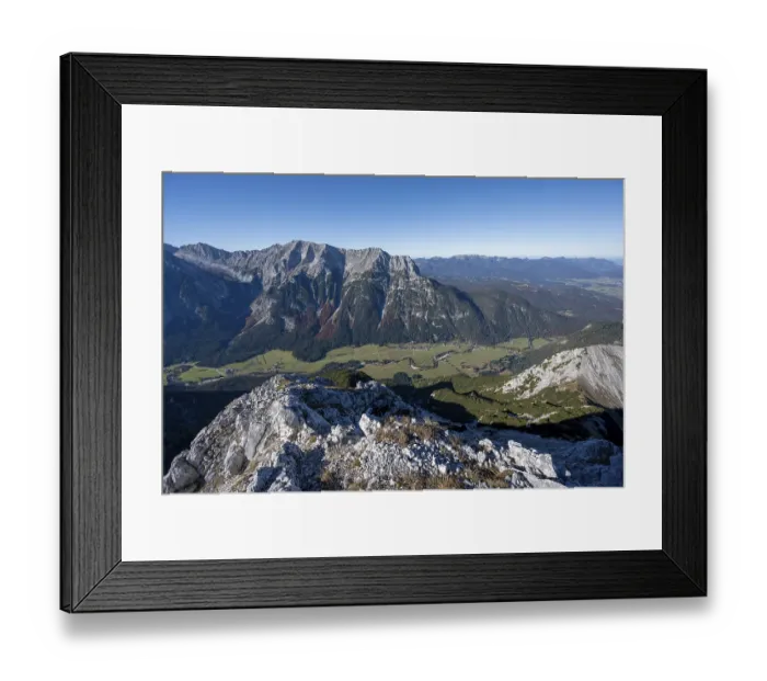 Framed Print : View at the summit of the Grosse Arnspitze