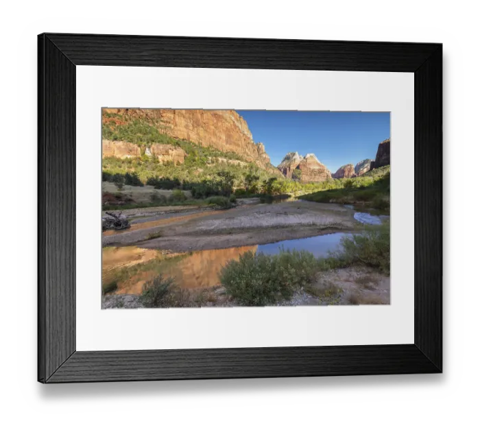 Framed Print : Virgin River and Court of Patriarchs