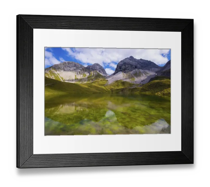 Framed Print : Rappensee, behind it Linkerskopf Framed Print : Rappensee, behind it Linkerskopf
