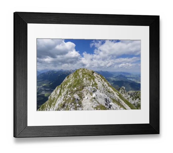 Framed Print : Panorama from the Saeuling, 2047m