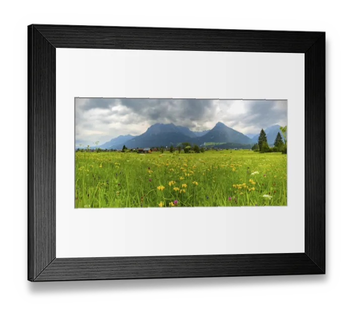 Framed Print : Loretto meadows near Oberstdorf Framed Print : Loretto meadows near Oberstdorf