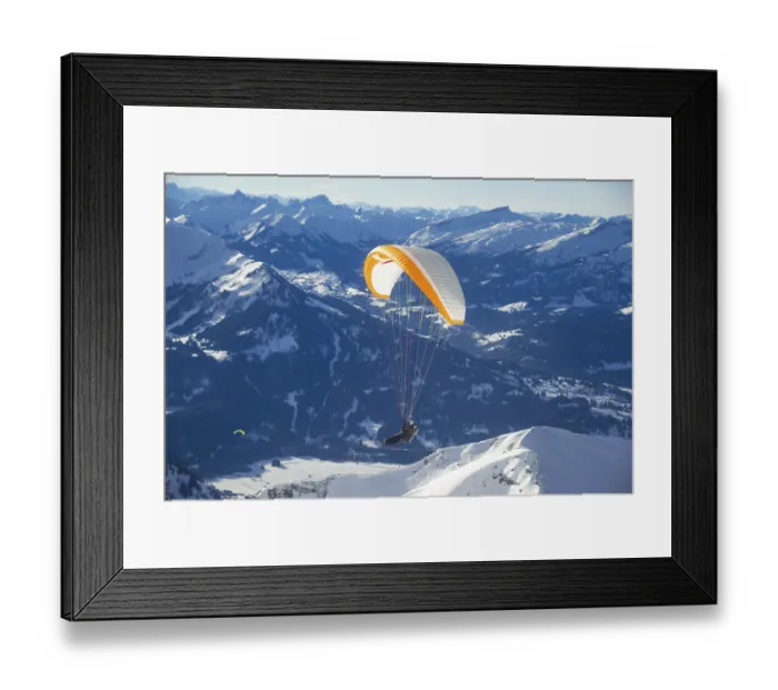 Framed Print : Paraglider, Nebelhorn, 2224m, near Oberstdorf Framed Print : Paraglider, Nebelhorn, 2224m, near Oberstdorf