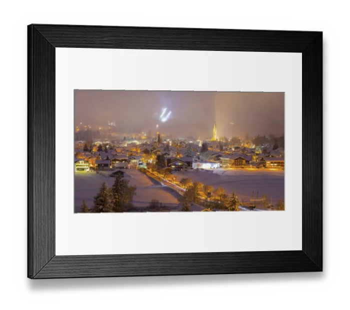Framed Print : Oberstdorf, behind it the Schattenbergschanze Framed Print : Oberstdorf, behind it the Schattenbergschanze