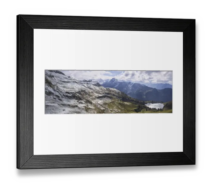 Framed Print : Panorama from Zeigersattel to Seealpsee