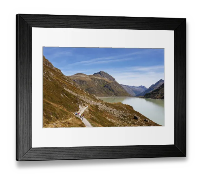 Framed Print : Hiking trail to the Klostertal