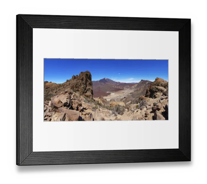 Framed Print : View from Sombrero de Chasna to the Canadas with the Teide Framed Print : View from Sombrero de Chasna to the Canadas with the Teide