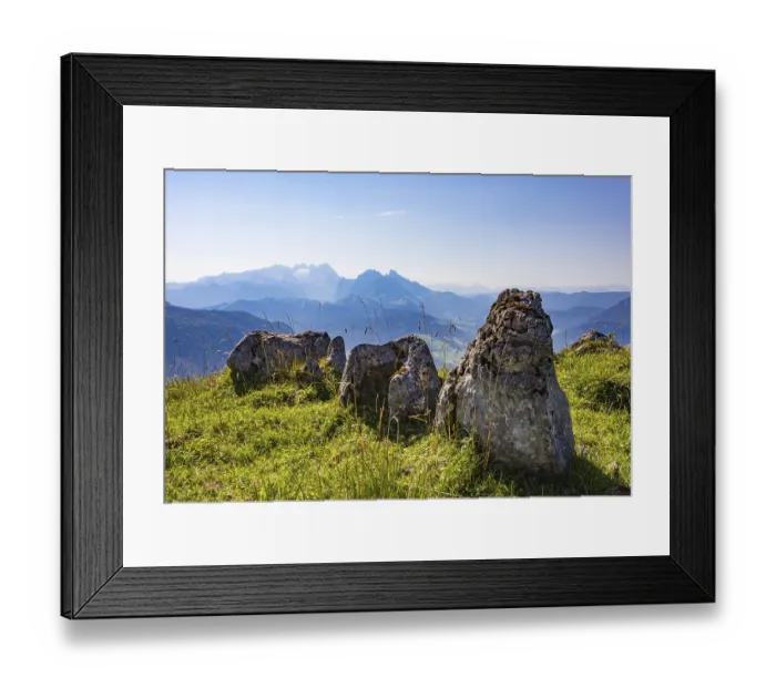 Framed Print : View from the Einberg to the Dachstein massif