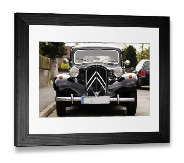 Framed Print : Vintage Citroen, Dinkelsbuehl, Middle Franconia