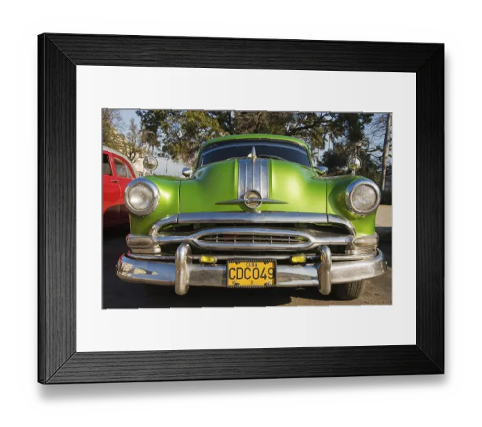 Framed Print : Pontiac, classic car, Havana, Cuba