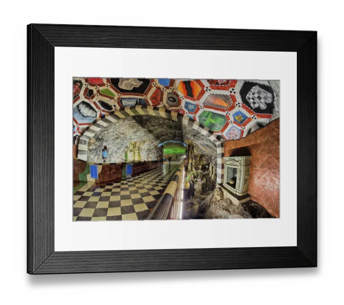 Framed Print : Underground station Kungstraedgarden
