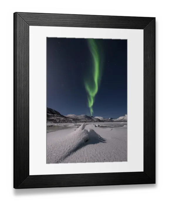 Framed Print : Northern lights over the island of Senja Framed Print : Northern lights over the island of Senja