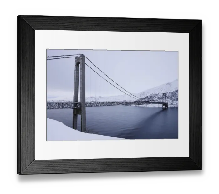 Framed Print : Kvalsund bridge, Kvalsundfjord Framed Print : Kvalsund bridge, Kvalsundfjord
